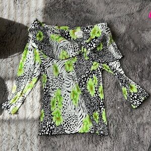 Off the shoulder floral top